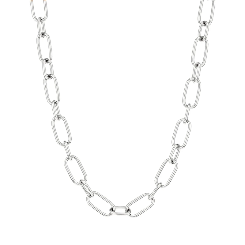 Liebeskind, Women’s Stainless Steel Not a gem Chain Necklace, Silver, 43 cm - LJ-0917-N-43