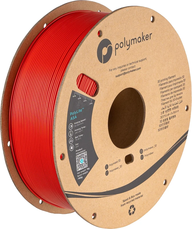 Polymaker PF01004 PolyLite Filament ASA UV-beständig, witterungsbeständig, hitzebeständig 1.75mm - Image 1