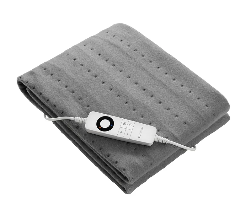 Concept Hausgeräte DV7430 Electric Heating Pad, Cuddly Blanket, 150 x 80 cm, 6 Temperature Levels, Overheating Protection, Automatic Shut-Off, 100 W, Polyester