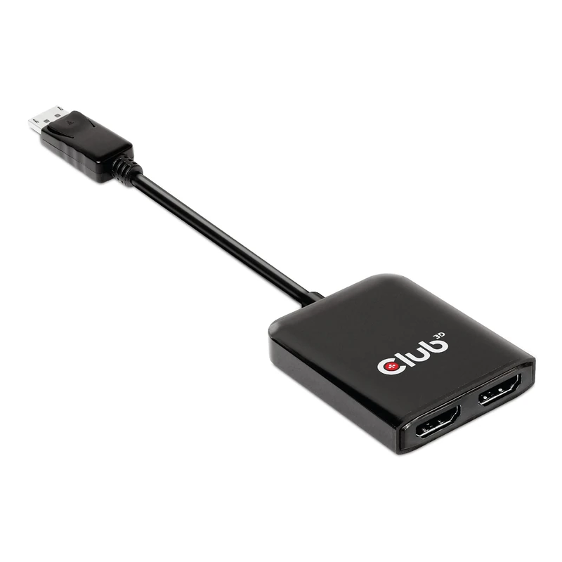 CLUB3D Multi Stream Transport (MST) Hub DisplayPort™ 1.4 to HDMI™ Dual Monitor 4K60Hz St./B.