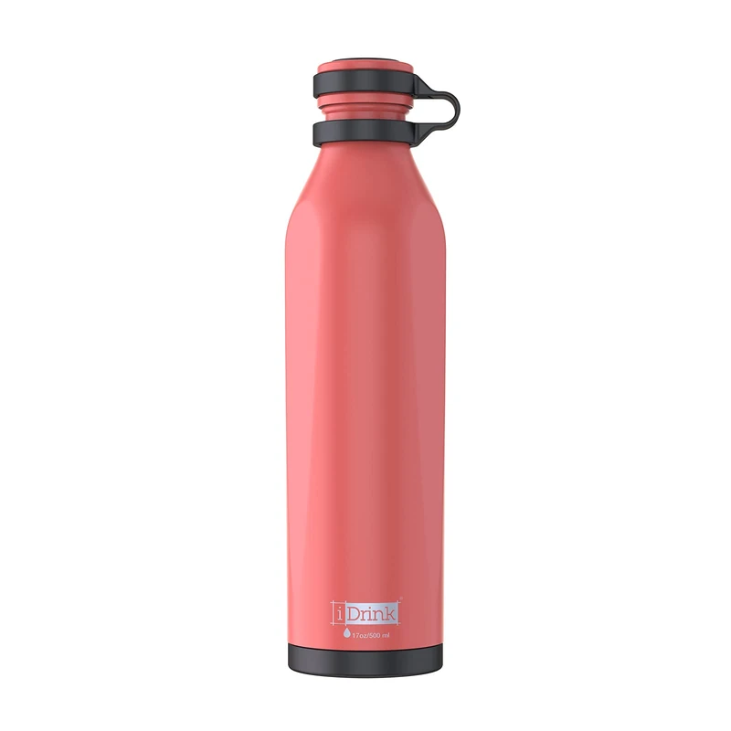 IDRINK b-evo Thermal Bottle - 500 ML Stainless Steel - Red
