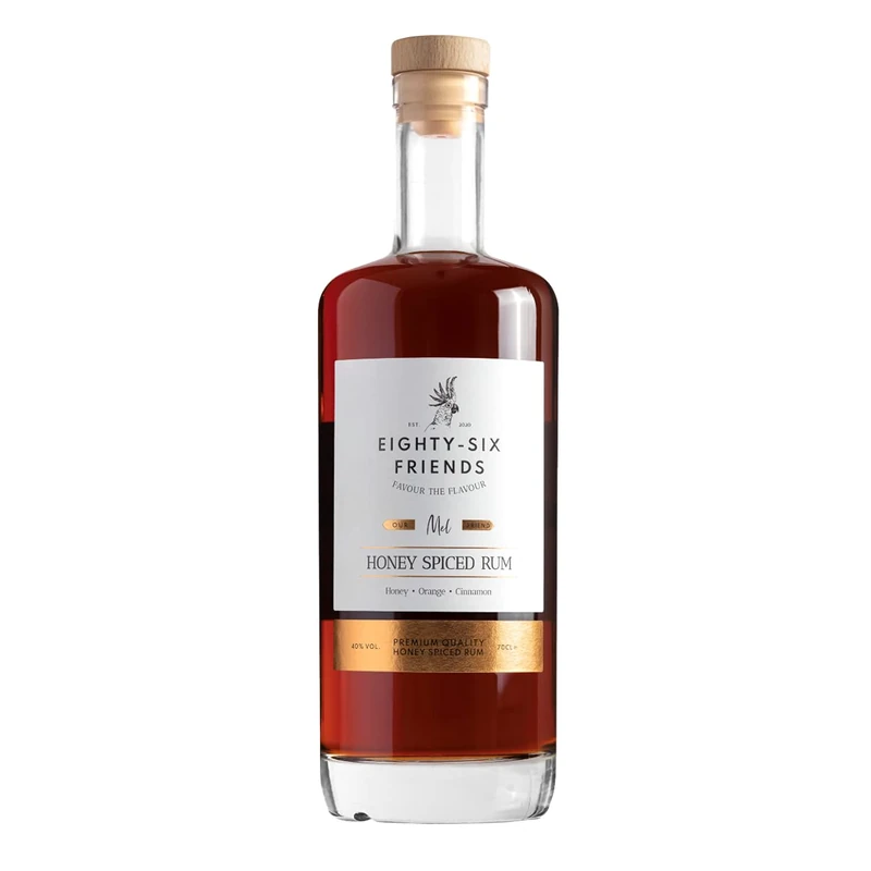 Eighty-Six Friends Honey Spiced Rum, 700ml - Image 1