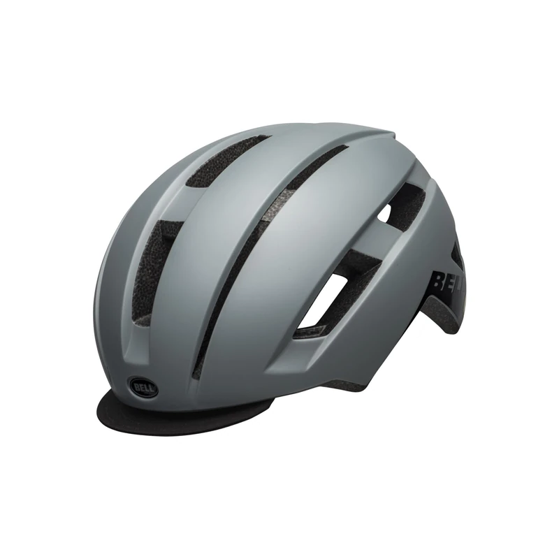Bell Daily LED Mips Ce Bike Helmet With 20-Lumen Rear Light, Rechargeable Via Micro-USB, Mips Evolve Ergo Fit, Soft Brim, No-Twist Tri-Glides, Color: Grey, Size: M/L - Image 1