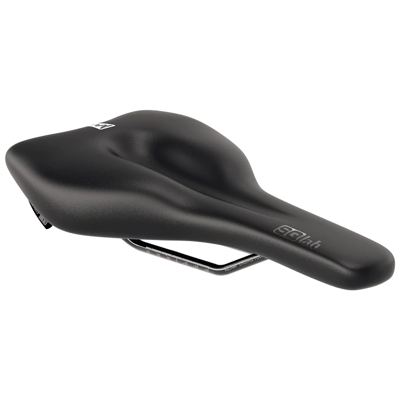 SQlab Unisex - Adult 610 M-D Active Trekking MTB Tour & Travel Bicycle Saddle, Black, 17 cm