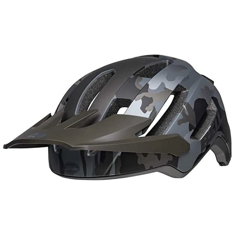 Bell 4Forty Air Mips Rail M Ce/Cpsc Mountain Bike Helmet, Ventilated, Float Fit, Sweat Guide, Adjustable Visor, Mips Evolve Protection, Full Hard Shell, Trail Riding Champion, Black Camo, Size: L