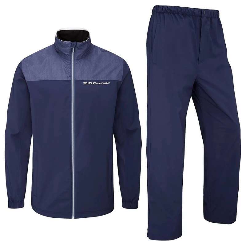 Stuburt Golf Mens Evolution PCT Waterproof Golf Suit - Midnight - M