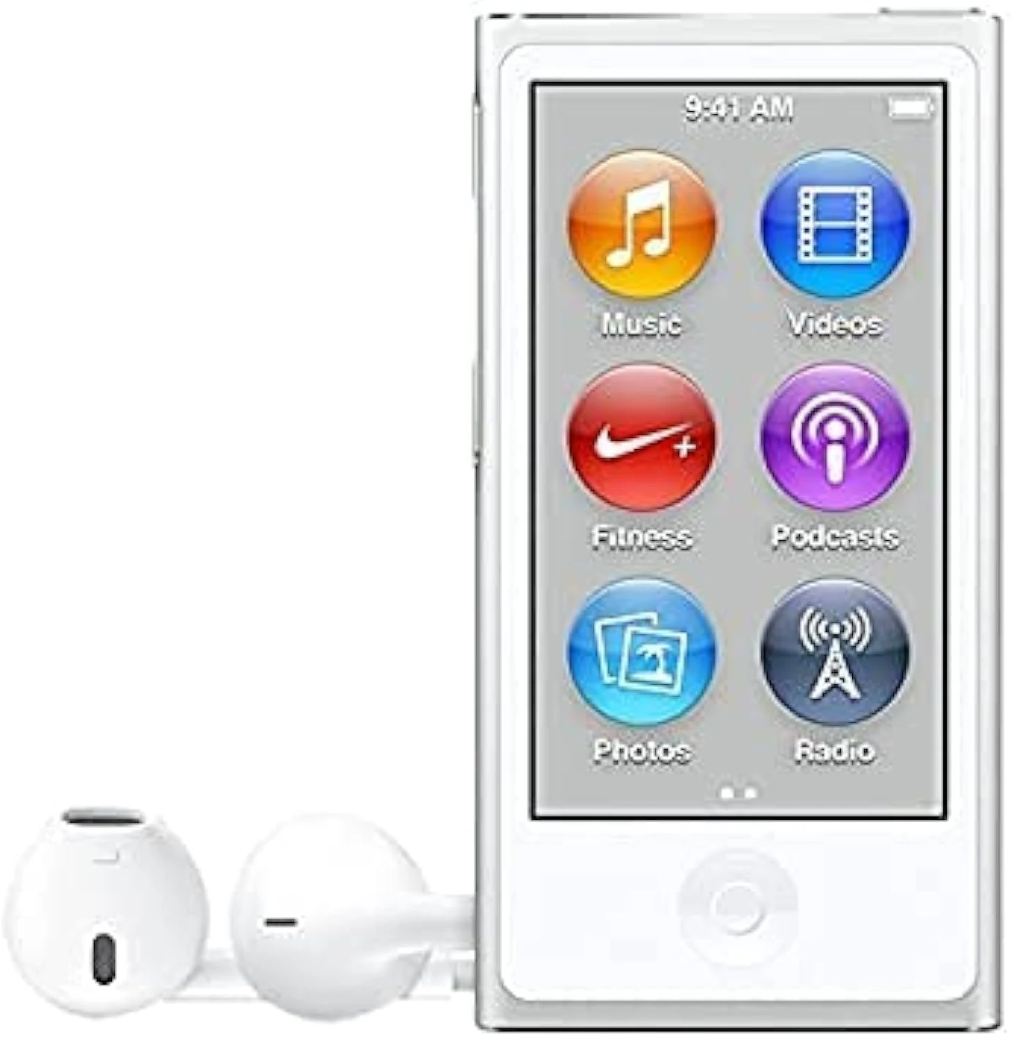 Music Player iPod Nano 7th Generation 16gb Silver Packaged in Plain White Box