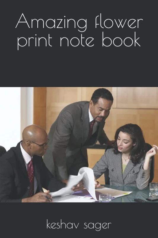 Amazing flower print note book