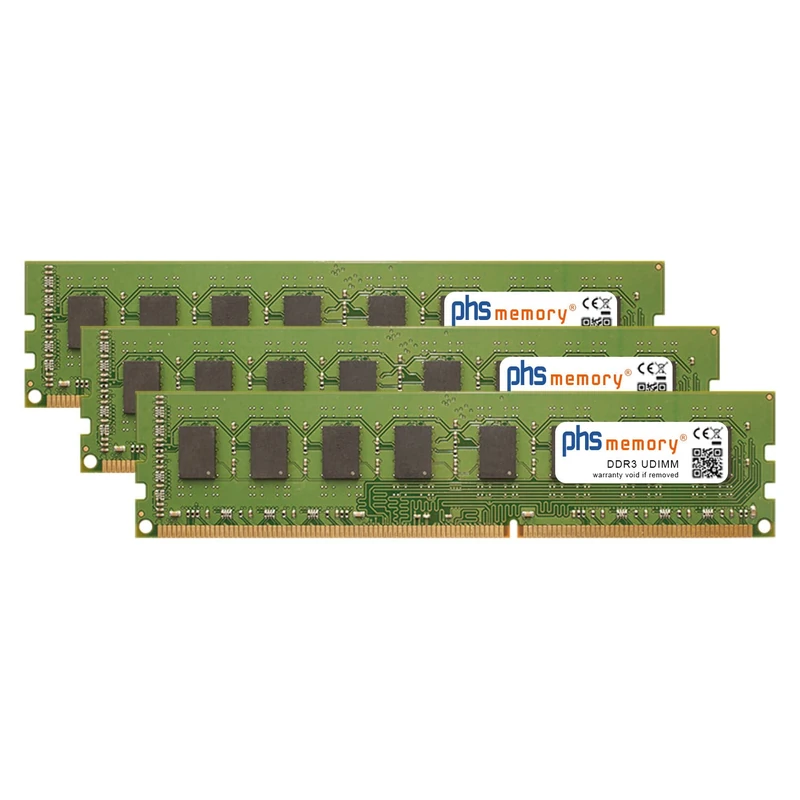 PHS-memory 6 GB (3 x 2 GB) RAM Memory Kit for Medion MT7 MED MT 567 DDR3 UDIMM 1333MHz PC3-10600U