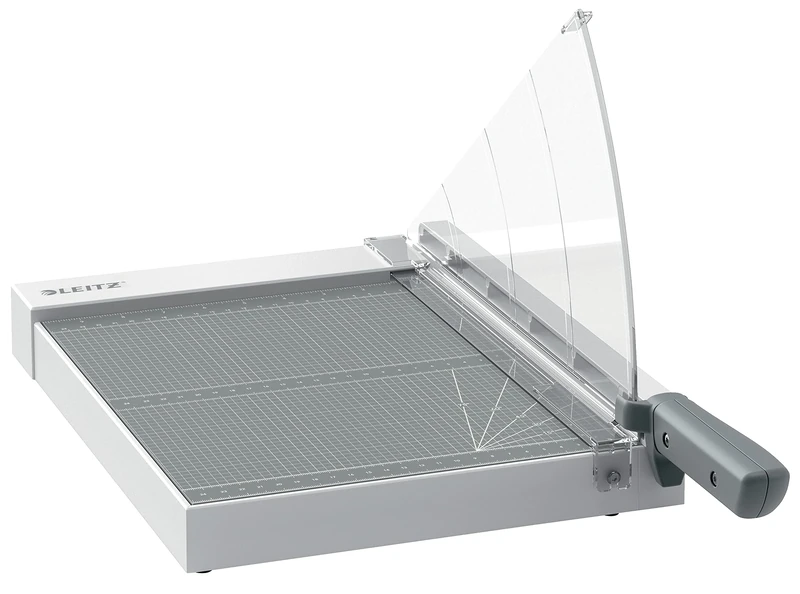 Leitz Precision Home Paper Cutter A4, Guillotine, Cuts Up To 8 Sheets, 305mm Cut Length, Steel Blade, Laminated Wooden Base, Alignment Guide & Blade Guard, 90180000