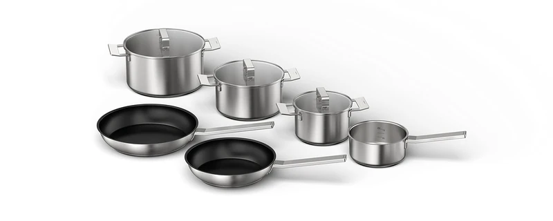 Siemens HZ9SE060 6 Piece Cookware Set for All Electric Hobs Including Induction
