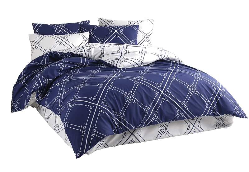 M'DECO - Geometric bedding set dimensions: 140 x 200 cm