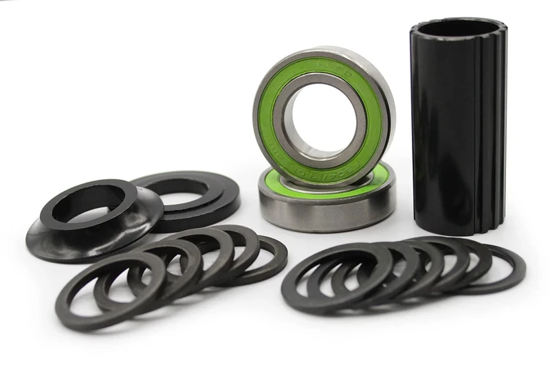 Kartell ® Spanish BB Bottom Bracket Set for 19 mm Axles, 68 mm Bottom Bracket Housing Width, Sealed Industrial Bearings, for BMX, MTB & Dirt Jumping Bikes