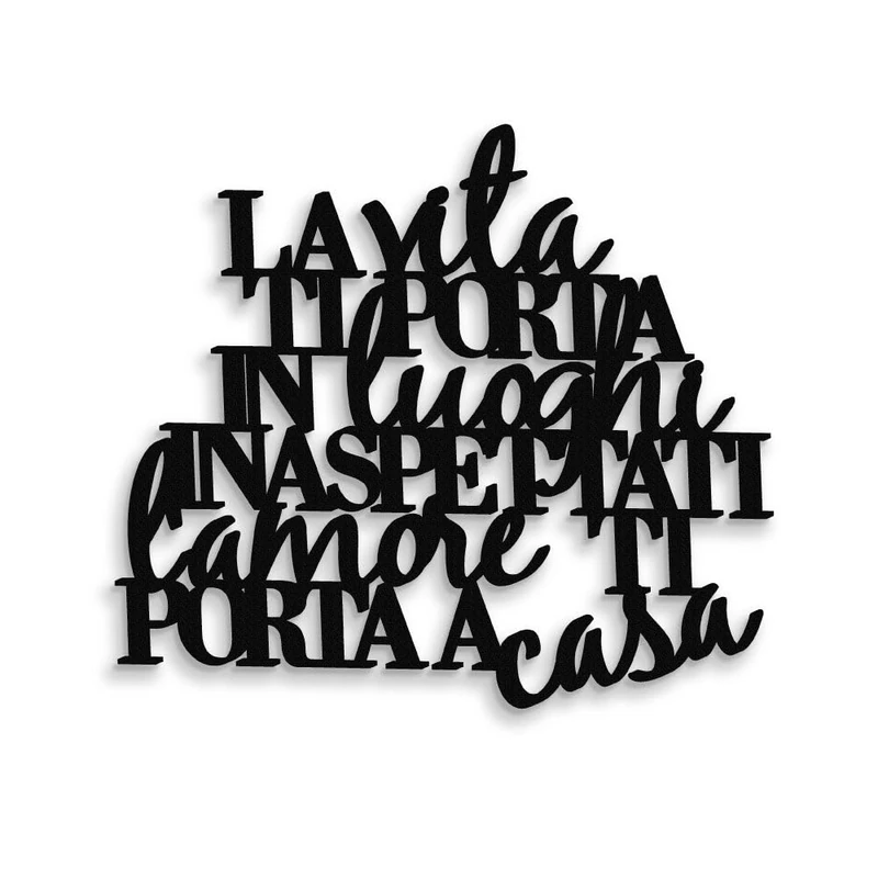Wall Decoration, La Life Bring You To Unexpected Places, Wooden Lettering, Family Home, Wall Decor