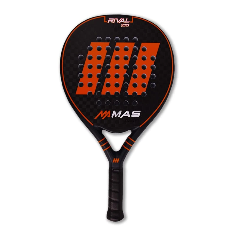 MAS Padel, Rival 100 Yellow Racket Orange/Slate Unisex Adult One Size Unisex