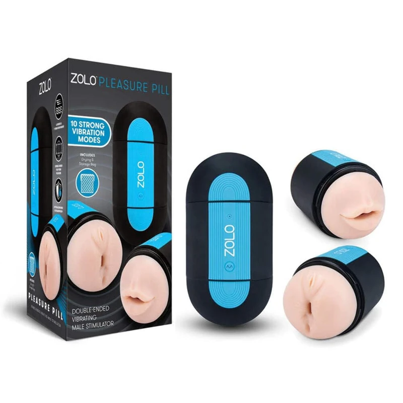 Zolo Pleasure Pill Masturbator Flesh 15.6 cm