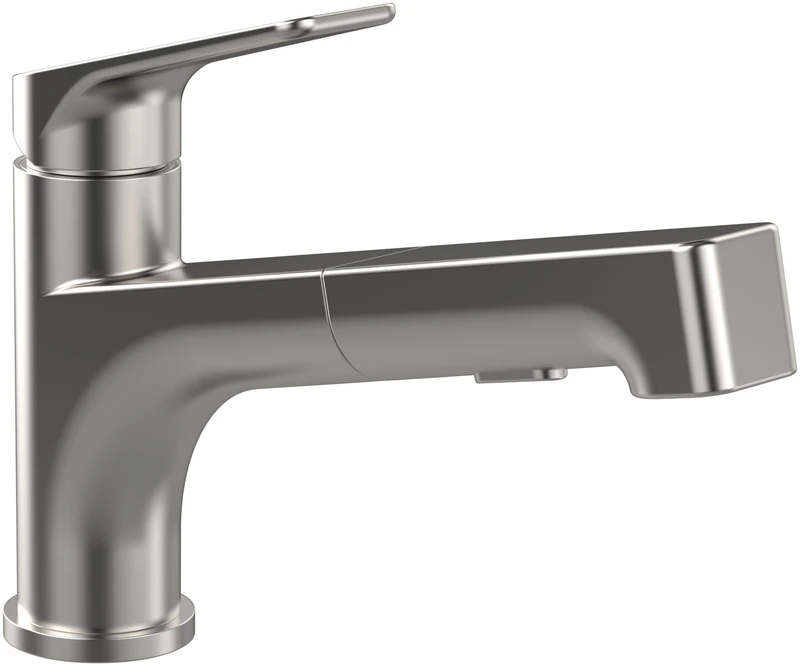Villeroy & Boch 928100 JUNIS Shower Kitchen Sink tap, Solid Stainless Steel, Auslauf Höhe 112mm
