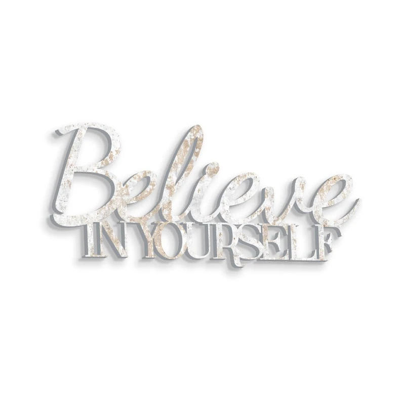 Declea Home Decor Believe in yourself Wooden Hanging Lettering Wall Decor for Kitchen Bedroom Wall Decor for Home Party Events
