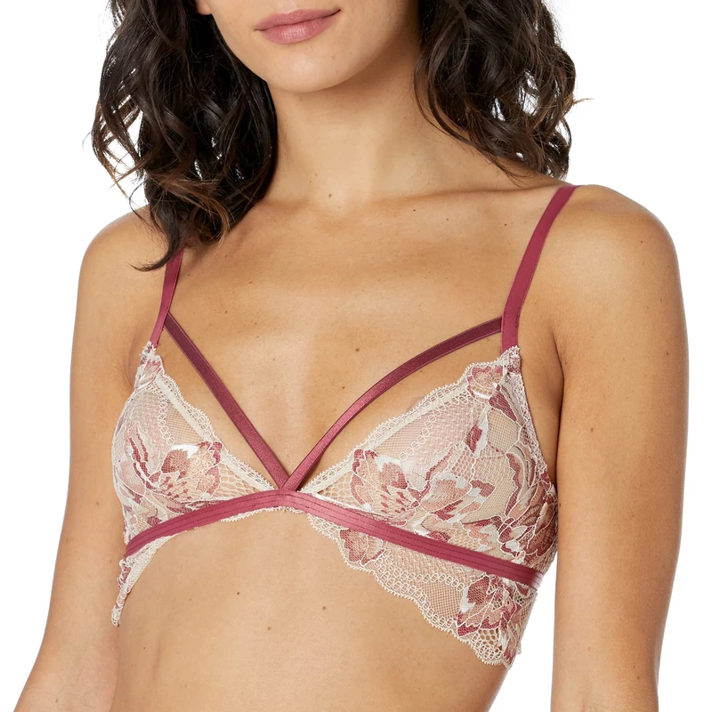 Cosabella Women's Paradiso Petite Triangle Bralette Plunge Bra, Sahara, XXS-L