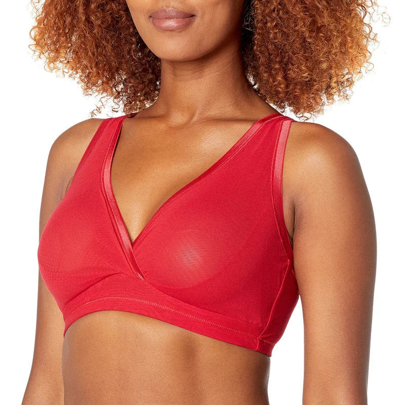 Cosabella Women's Soire Confidence Curvy Bralette Bra, Mystic Red, S