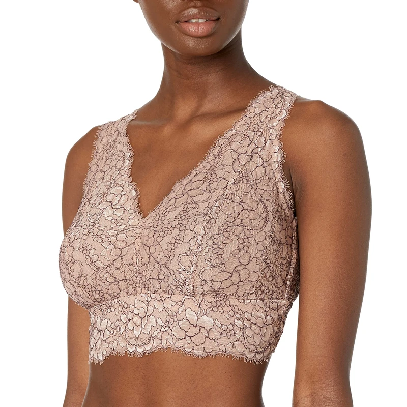 Cosabella Women's PRET a Porter Curvy Longline Bralette, Neutral, XS