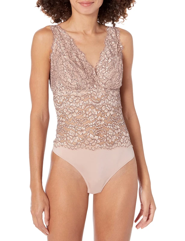 Cosabella Women's PRET a Porter Curvy Bodysuit Lingerie, Neutral, Medium