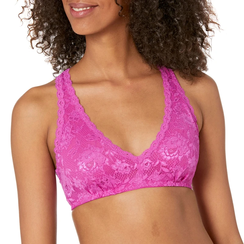 Cosabella Women's Say Never Beauty Racie Racerback Bralette Plunge Bra, Cape Fuchsia, L