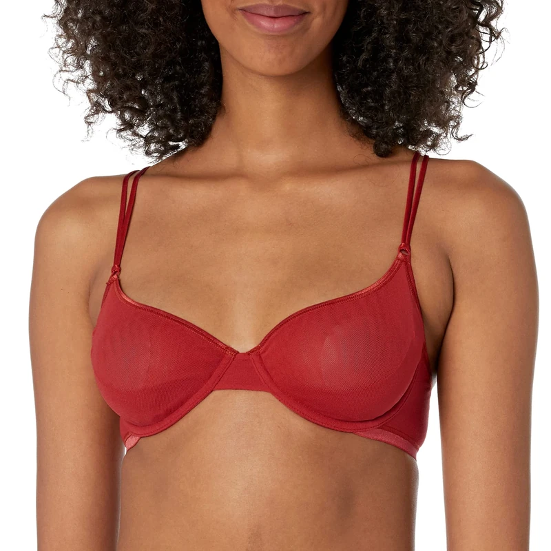 Cosabella Women's Soire Confidence Molded Underwire Bra, Mystic Red, 36/D
