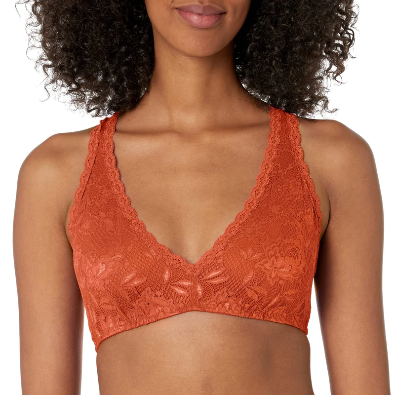Cosabella Women's Say Never Beauty Racie Racerback Bralette Plunge Bra, Sahara, S