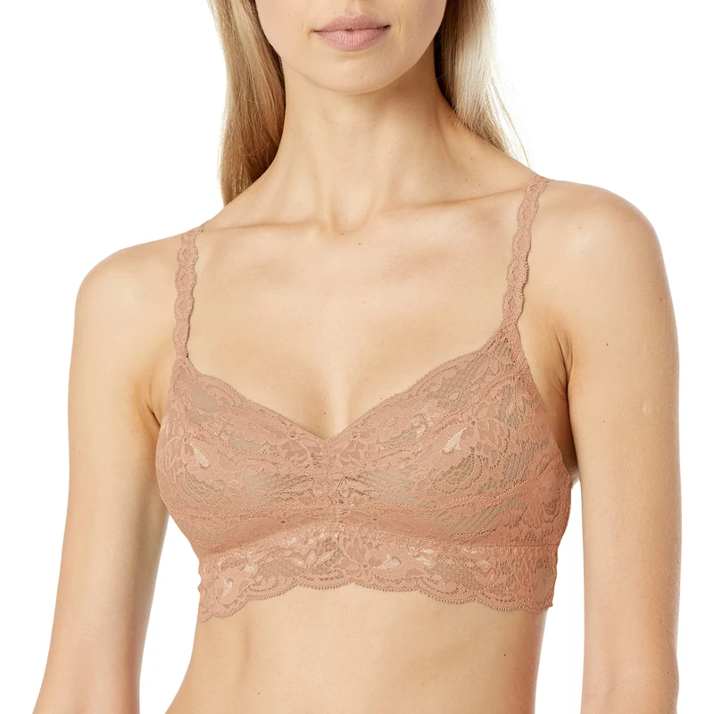 Cosabella Women's Say Never Petite Sweetie Bralette Bra, Opaque, Camel, XXS-L