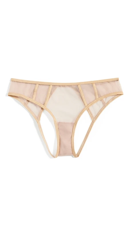 Cosabella Women's Sardegna Ouvert Panties, Camel/Gold, S