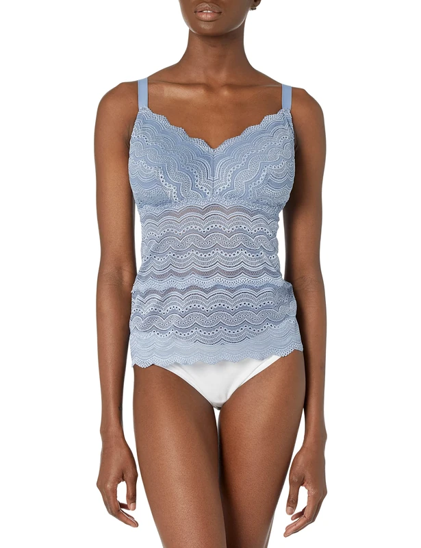 Cosabella Women's Ceylon Curvy Camisole, Blue Diamond, S
