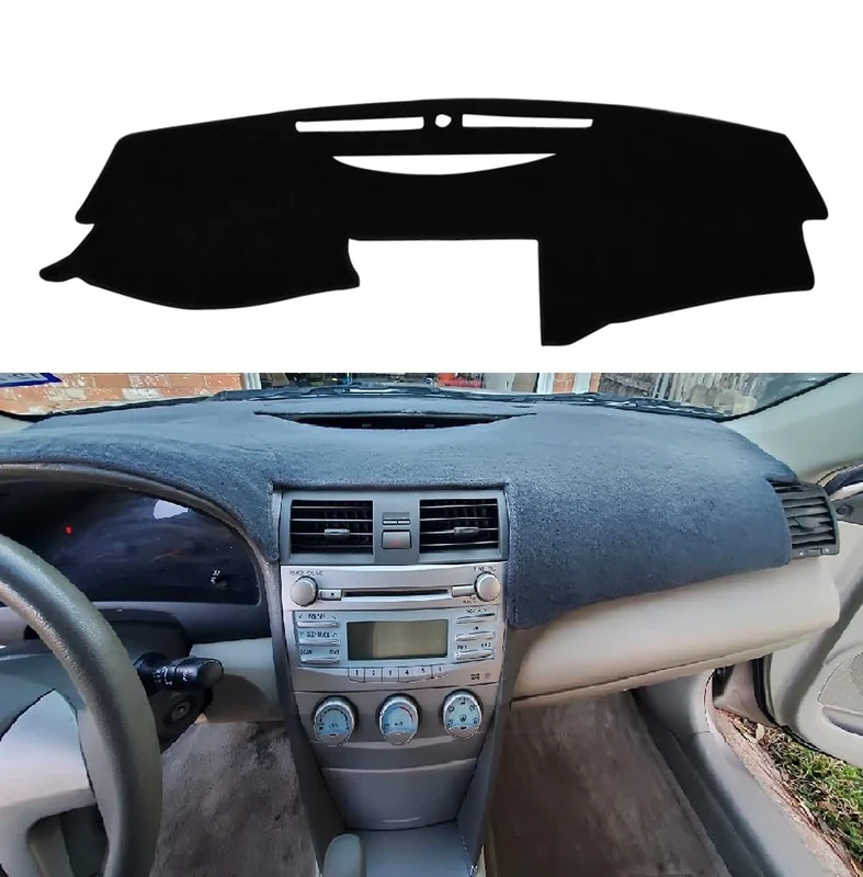 Car Carpet Dashboard Cover,Dash Cover Mat Compatible with Toyota Camry 2007 2008 2009 2010 2011 (Black)