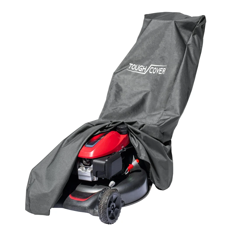 Tough Cover Extreme Conditions Lawn Mower Cover. Certified Waterproof 600D Marine Grade Fabric. Universal Fit Push Mower Cover. Protects against Water, UV, Dust, Dirt, Wind for Outdoor Protection