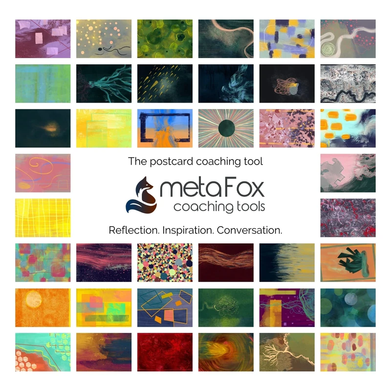 metaFox Coaching Picture Cards | Pathways of Life | 52 sturdy Postcards for Coaching and Therapy | As Icebreaker for Workshops and Teambuilding Activities (Gallery of Emotions)