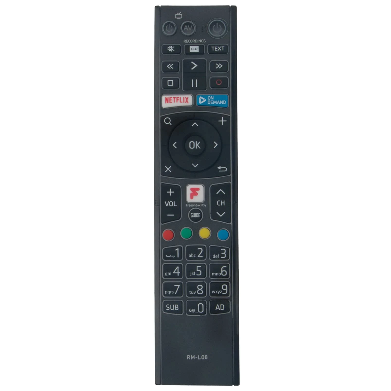 ALLIMITY RM-L08 Remote Control Replace fit for Humax Freeview TV Recorder FVP-4000T FVP-5000T FVP-5000 FVP4000T FVP5000T FVP5000