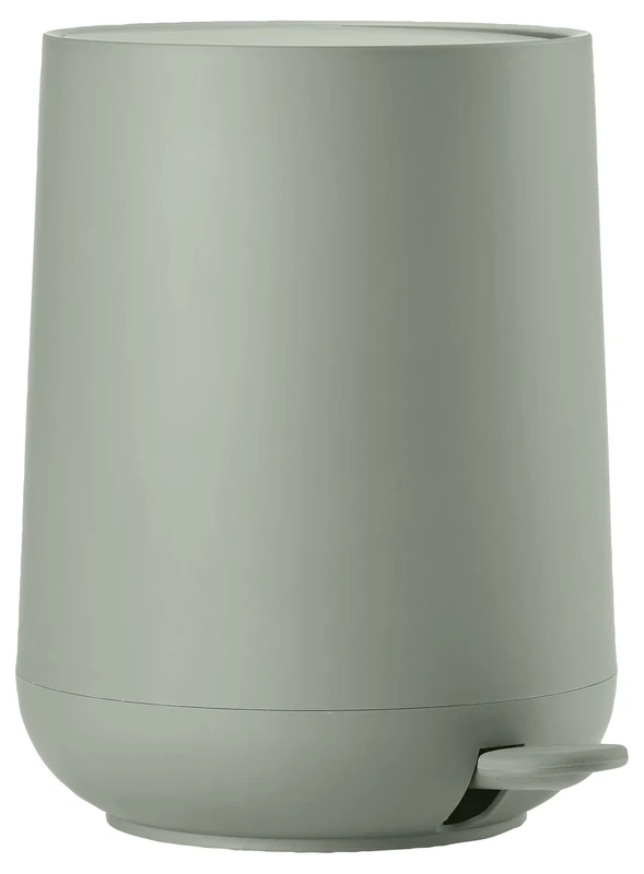 Zone Denmark Nova Bathroom Bin, Cosmetic Bin, Bathroom Waste Bin, Diameter 20.5 cm, Height 23.5 cm, Capacity 3 Litres, Matcha Green