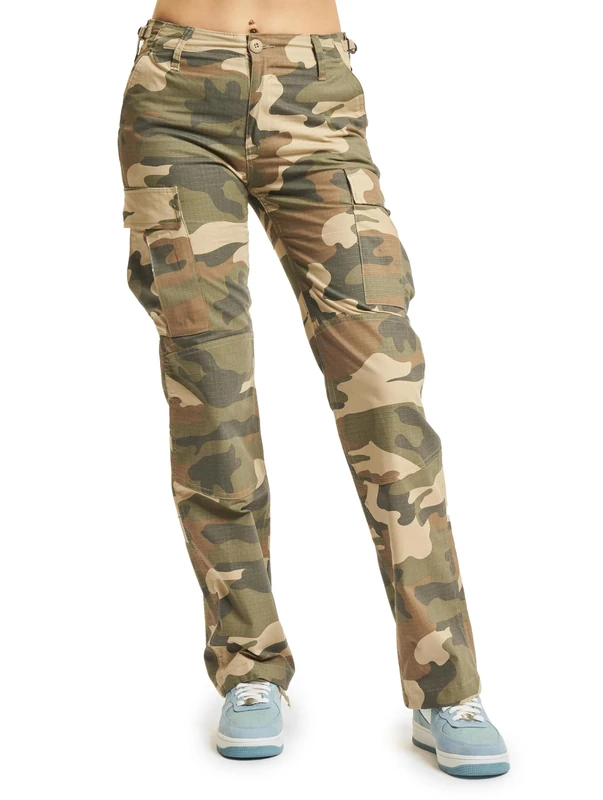 Brandit Women BDU Ripstop Pants, color: light woodland, size: 34