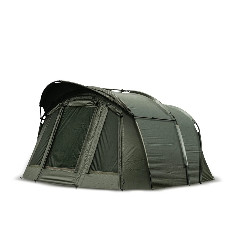 Solar Tackle UnderCover 2-Man Bivvy Outer Shelter, Water Resistant, Mozzie Mosquito Mesh, Air-Flow, Rolled Back Panels, Includes Inner Pockets, Heavy-Duty Groundsheet And Zippers (Green)
