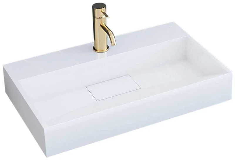 Rea Bathroom Sink Made of Conglomerate Goya 50 - White - REA-U8900