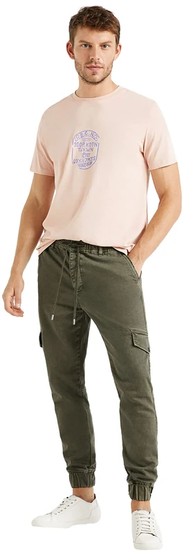 Desigual Men's Manuel Pants, Green, 28