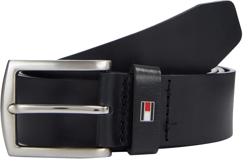 Tommy Hilfiger Men’s New Denton 3.5 Leather Belt, Blue (Midnight), 45.3 inches