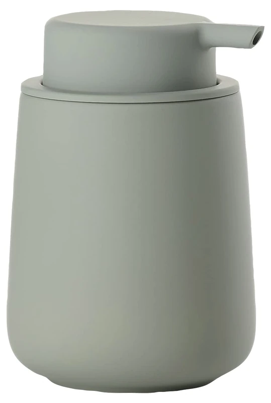 Zone Denmark Nova One Soap Dispenser, Ceramic Bathroom Soap Pump, Refillable Hand Soap, Liquid Soap & Lotion Dispenser, 250 ml, Matcha Green