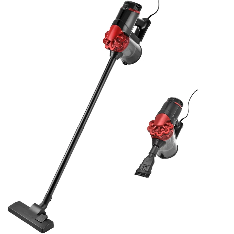 Venga! 2-in-1 Stick Handheld Vacuum Cleaner, Bagless, Up to 16 kPa, 600 W, Red/Black, VG HVC 3001 BS