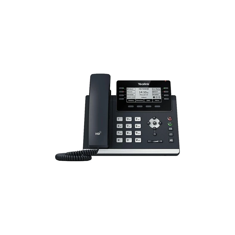 Yealink SIP-T43U IP Phone - Corded - Corded - Wall Mountable - Classic Gray