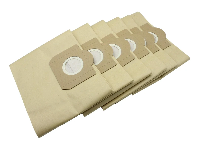 KENSHIRE 6 pack paper filter bags compatible for Karcher bags WD3 WD3P bags Wet & Dry vacuum cleaner part A 2204, A 2234 PT, A 2534 PT SE 4001, SE 4002 vacuum, 6.959-130