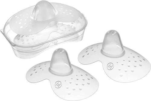 MAM Nipple Shields, Breast Shields with Sterilisable Travel Case, Breast Protectors to Support and Enhance Breastfeeding