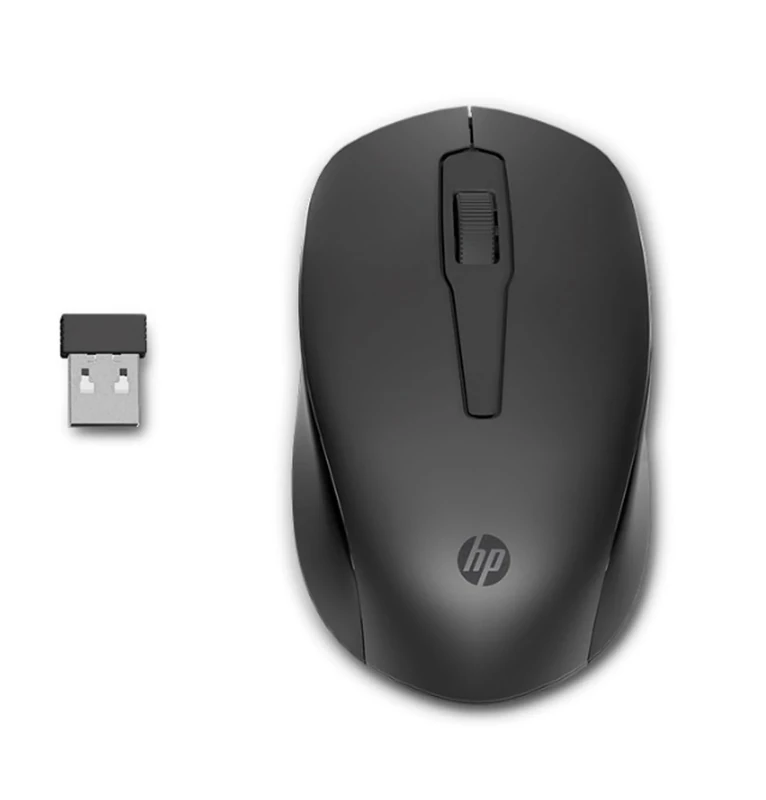 HP 150 Wireless Mouse |1600 DPI Optical Mouse Sensor | 2.4GHz Wireless USB Receiver Included | Ambidextrous Design | 3 Buttons | Scroll Wheel | Up to 10 Month Battery | Black