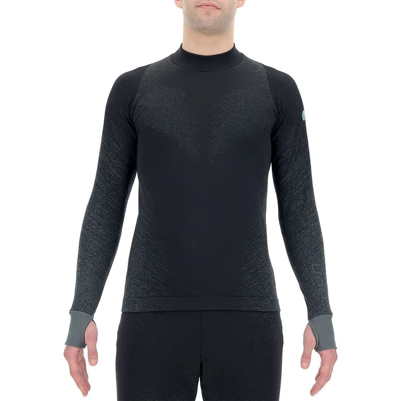 UYN O102121 RUNNING EXCELERATION LONG SL.TURTLE NECK T-shirt Men's Black cloud XL