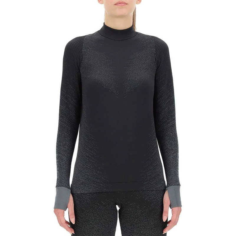 UYN O102125 RUNNING EXCELERATION LONG SL.TURTLE NECK T-shirt Women's Black cloud XL